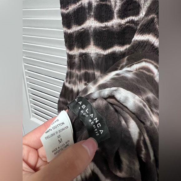 Brown Tye Dye La Blanca Dress M - Picture 2 of 5
